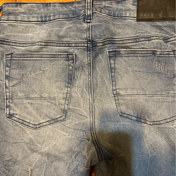 Men’s Size 30X32 PacSun Distressed Stacked Skinny Jeans - Picture 9 of 13
